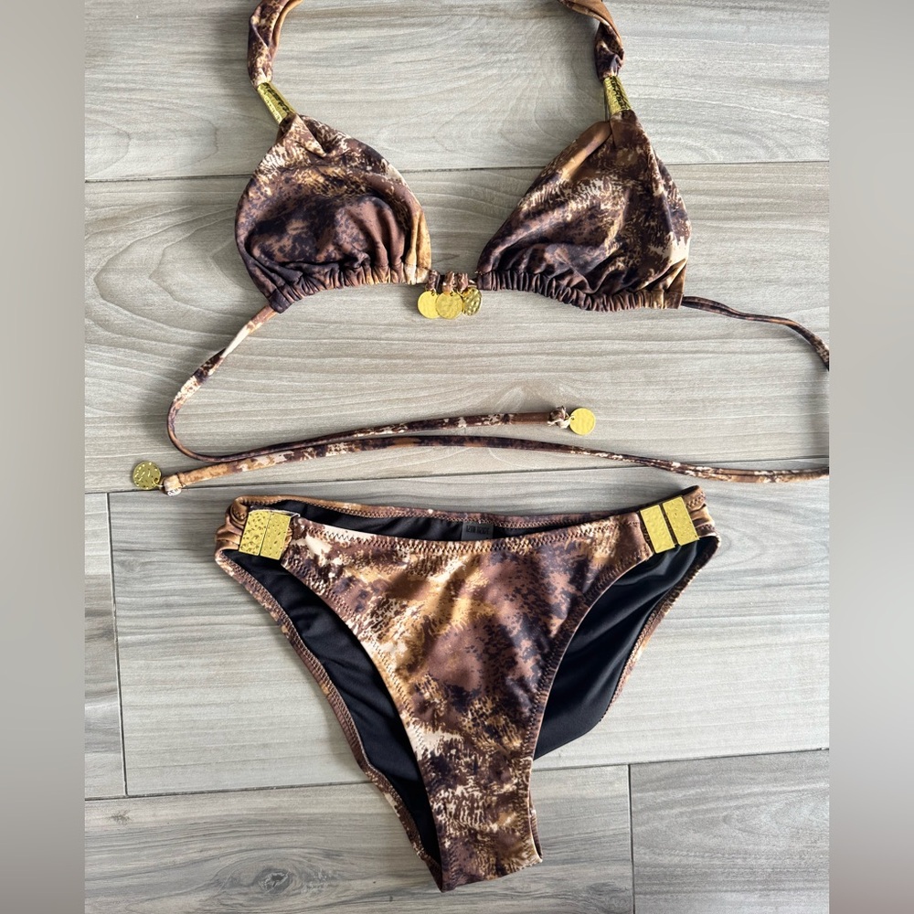 12th Tribe Brown and Yellow Bikini